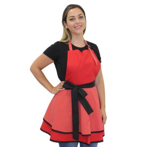 Delantal Vintage - Rojo