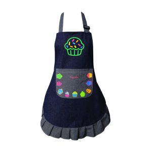 Delantal Mezclilla Cupcakes Colores – Niños