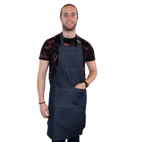 Delantal mezclilla simple - hombre