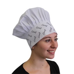 Gorro Blanco Estampado - Chef