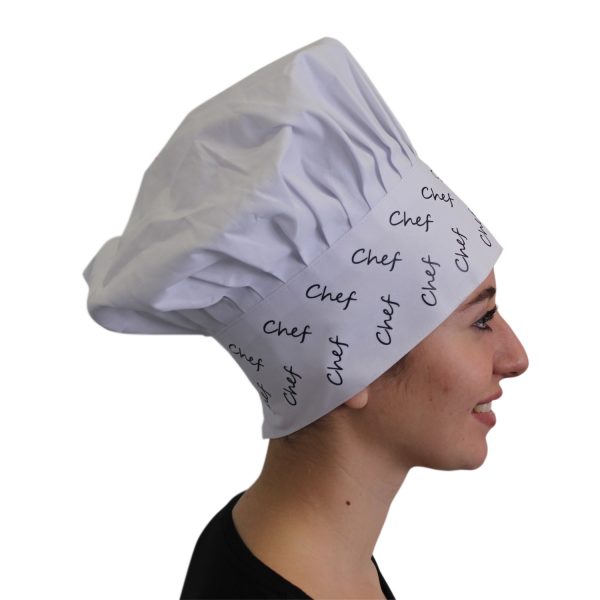 Gorro Blanco Estampado - Chef