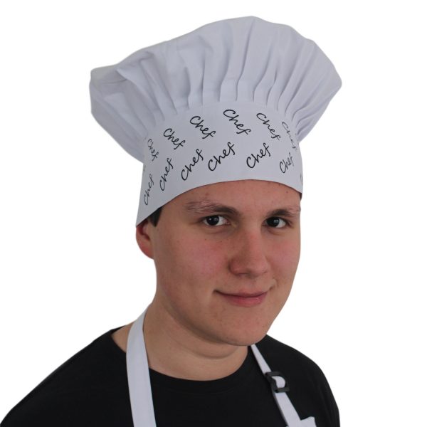 Gorro Blanco Estampado - Chef