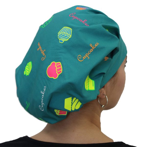 Gorro Esmeralda Estampado Cupcakes Colores - Mujer