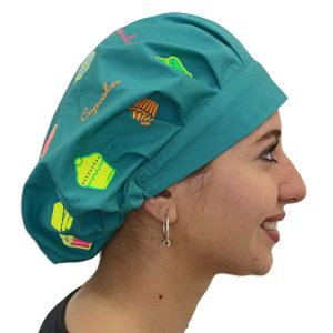 Gorro Esmeralda Estampado Cupcakes Colores - Mujer