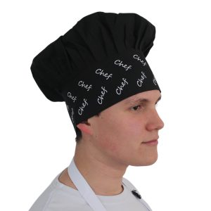 Gorro Negro Estampado - Chef