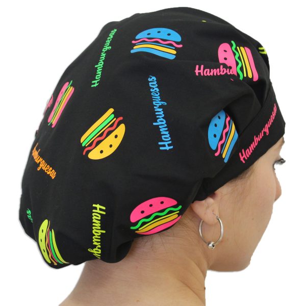 Gorro Negro Hamburguesas - Mujer