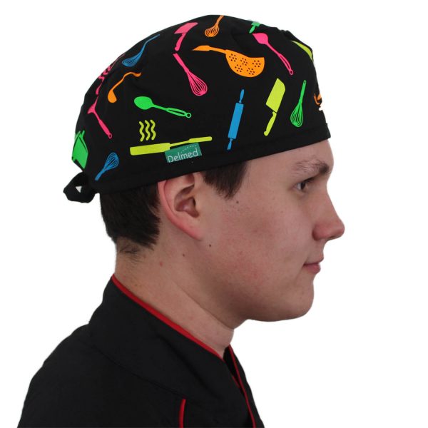 Gorro Negro Utensilios Colores - Unisex