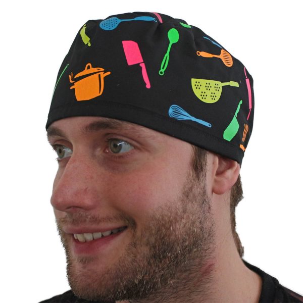 Gorro Negro Utensilios Colores - Unisex