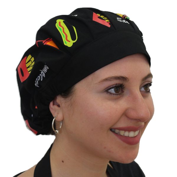 Gorro Negro Comida Rápida - Mujer