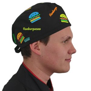 Gorro Negro Hamburguesas - Unisex