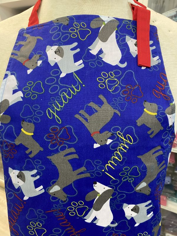 Delantal Niños Diseño Perritos Reversible Incluye Gorro - Imagen 6