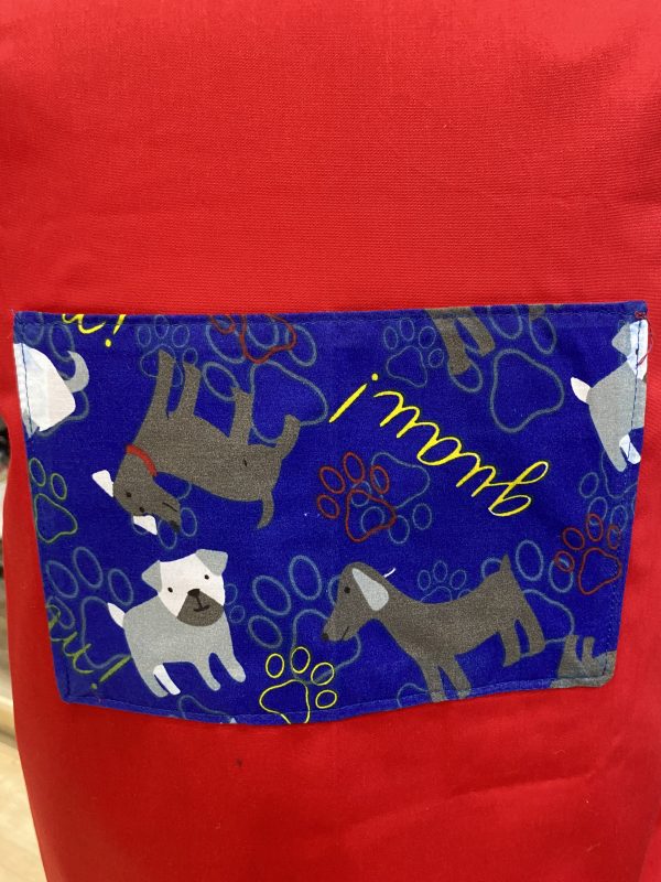 Delantal Niños Diseño Perritos Reversible Incluye Gorro - Imagen 4