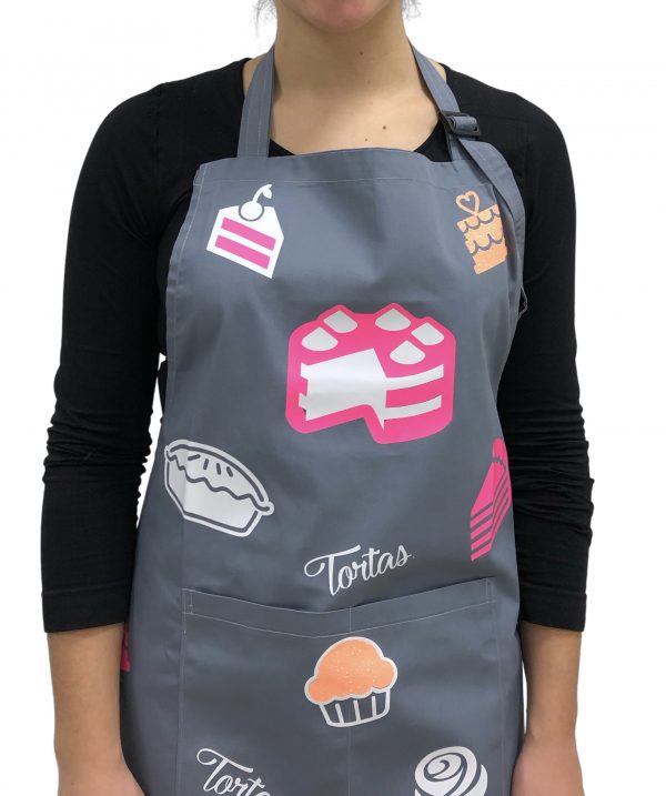 Delantal Tortas Gris - Imagen 3