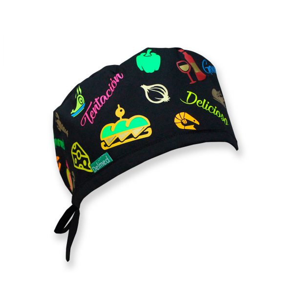 gorro-gourmet-negro-frontal | kitral.cl